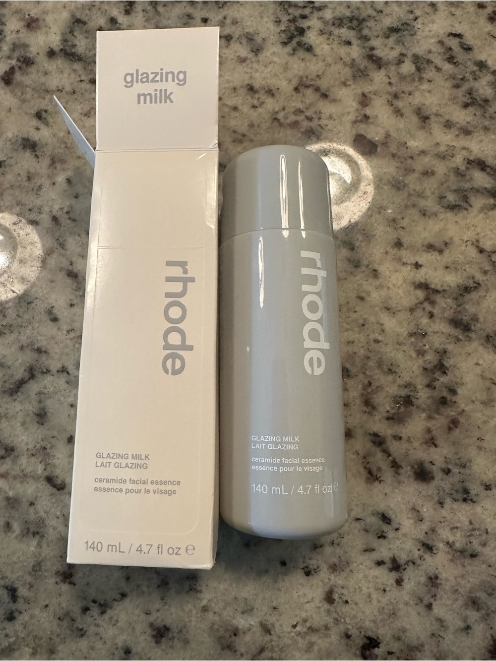 RHODE Glazing Milk Ceramide Essence — Cream & Gray